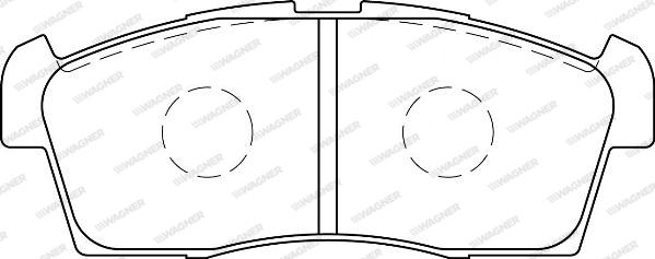 Wagner WBP80002A - Тормозные колодки, дисковые, комплект autosila-amz.com