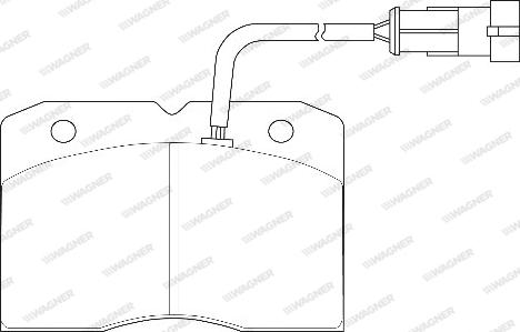 Wagner WBP29140A - Тормозные колодки, дисковые, комплект autosila-amz.com