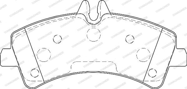 Wagner WBP29217A - Тормозные колодки, дисковые, комплект autosila-amz.com