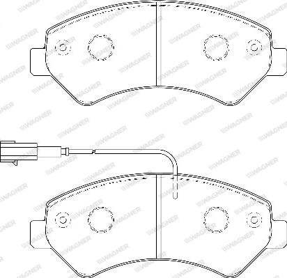 Wagner WBP24466A - Тормозные колодки, дисковые, комплект autosila-amz.com