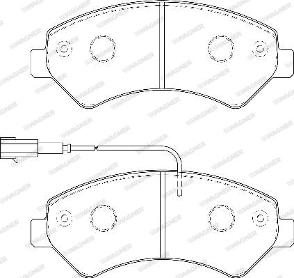 Wagner WBP24467A - Тормозные колодки, дисковые, комплект autosila-amz.com