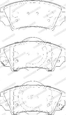 Wagner WBP24412A - Тормозные колодки, дисковые, комплект autosila-amz.com