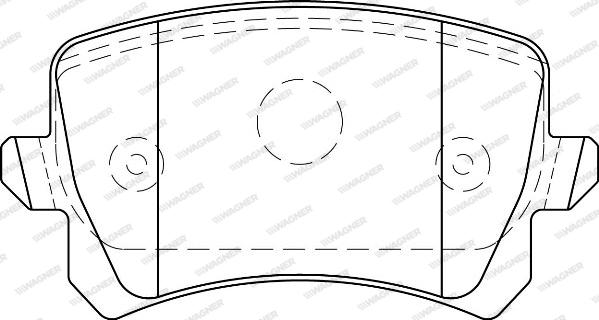 Wagner WBP24483A - Тормозные колодки, дисковые, комплект autosila-amz.com