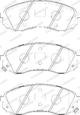 Wagner WBP24597A - Тормозные колодки, дисковые, комплект autosila-amz.com