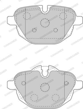 Wagner WBP24561A - Тормозные колодки, дисковые, комплект autosila-amz.com