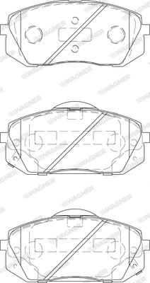 Wagner WBP24501A - Тормозные колодки, дисковые, комплект autosila-amz.com