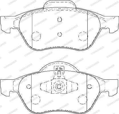 Wagner WBP24535A - Тормозные колодки, дисковые, комплект autosila-amz.com