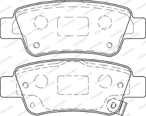 Wagner WBP24635A - Тормозные колодки, дисковые, комплект autosila-amz.com