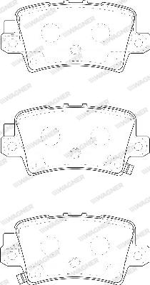 Wagner WBP24086A - Тормозные колодки, дисковые, комплект autosila-amz.com