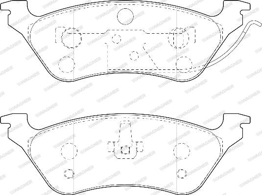 Wagner WBP24036A - Тормозные колодки, дисковые, комплект autosila-amz.com