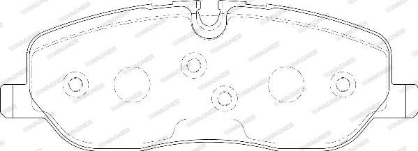 Wagner WBP24191A - Тормозные колодки, дисковые, комплект autosila-amz.com