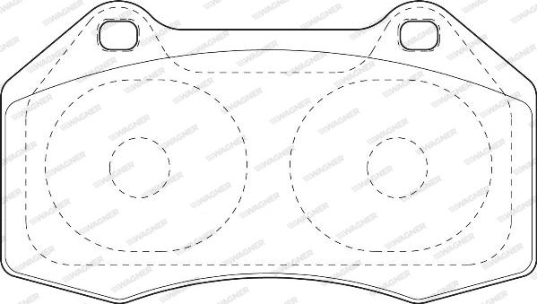 Wagner WBP24162A - Тормозные колодки, дисковые, комплект autosila-amz.com