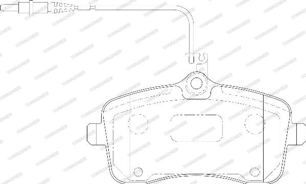 Wagner WBP24134A - Тормозные колодки, дисковые, комплект autosila-amz.com