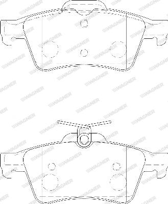 Wagner WBP24137A - Тормозные колодки, дисковые, комплект autosila-amz.com