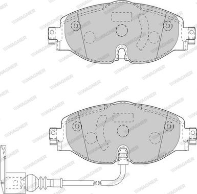 Wagner WBP24848A - Тормозные колодки, дисковые, комплект autosila-amz.com