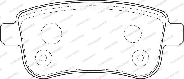 Wagner WBP24820A - Тормозные колодки, дисковые, комплект autosila-amz.com