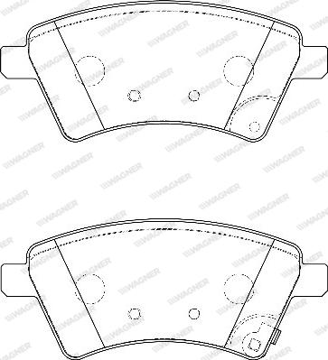 Wagner WBP24391A - Тормозные колодки, дисковые, комплект autosila-amz.com