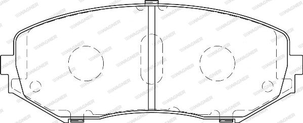 Wagner WBP24346A - Тормозные колодки, дисковые, комплект autosila-amz.com