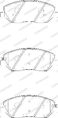 Wagner WBP24351A - Тормозные колодки, дисковые, комплект autosila-amz.com