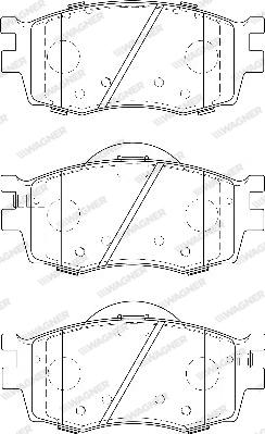 Wagner WBP24317A - Тормозные колодки, дисковые, комплект autosila-amz.com