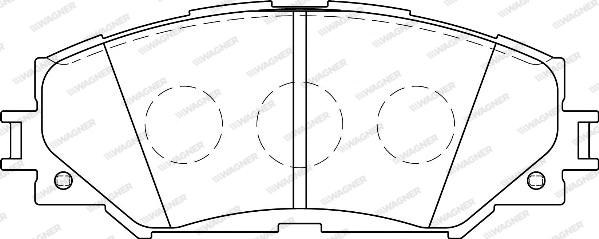 Wagner WBP24336A - Тормозные колодки, дисковые, комплект autosila-amz.com