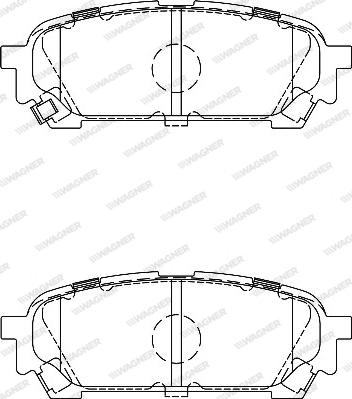 Wagner WBP24331A - Тормозные колодки, дисковые, комплект autosila-amz.com