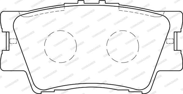 Wagner WBP24338A - Тормозные колодки, дисковые, комплект autosila-amz.com