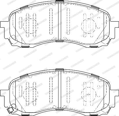 Wagner WBP24372A - Тормозные колодки, дисковые, комплект autosila-amz.com