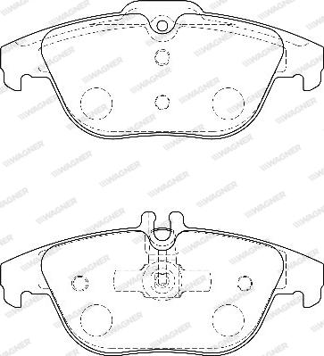 Wagner WBP24253A - Тормозные колодки, дисковые, комплект autosila-amz.com