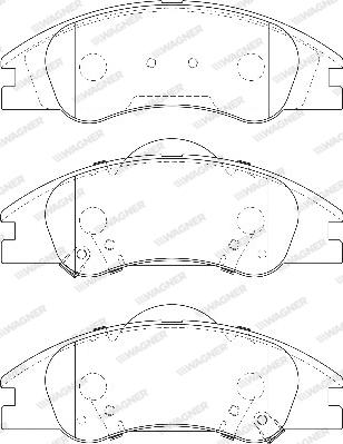 Wagner WBP24218A - Тормозные колодки, дисковые, комплект autosila-amz.com