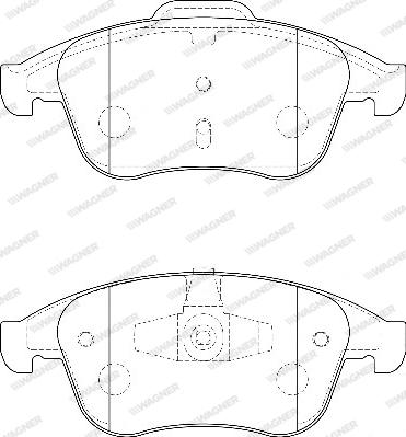 Wagner WBP24710A - Тормозные колодки, дисковые, комплект autosila-amz.com