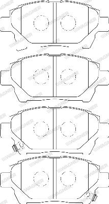 Wagner WBP24778A - Тормозные колодки, дисковые, комплект autosila-amz.com