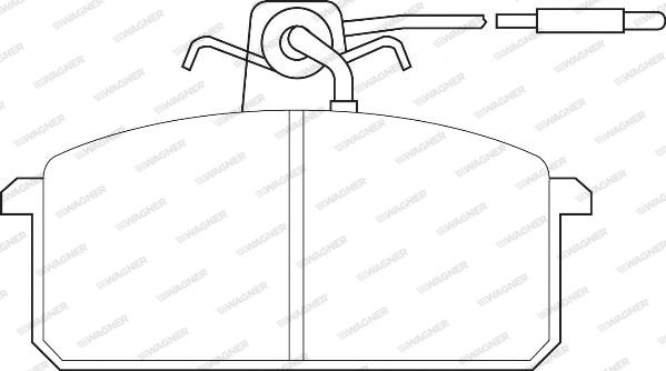 Wagner WBP20946A - Тормозные колодки, дисковые, комплект autosila-amz.com