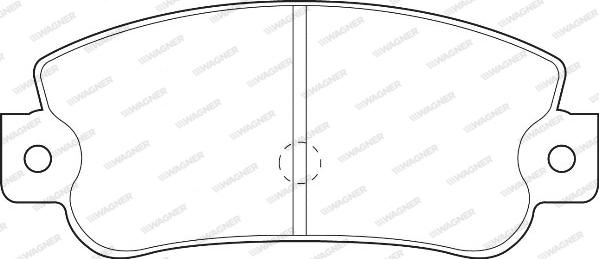 Wagner WBP20841B - Тормозные колодки, дисковые, комплект autosila-amz.com