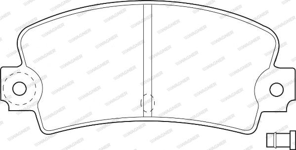 Wagner WBP20336A - Тормозные колодки, дисковые, комплект autosila-amz.com