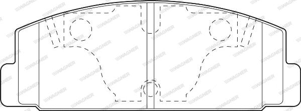 Wagner WBP20328A - Тормозные колодки, дисковые, комплект autosila-amz.com