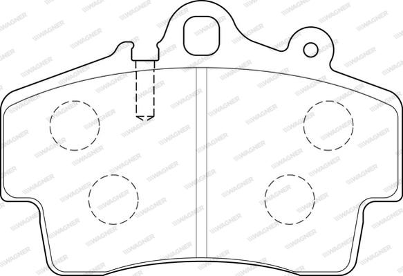 Wagner WBP21937A - Тормозные колодки, дисковые, комплект autosila-amz.com