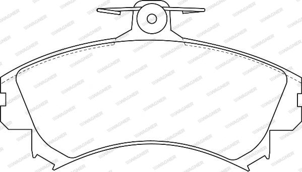 Wagner WBP21920A - Тормозные колодки, дисковые, комплект autosila-amz.com