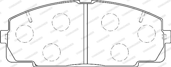 Wagner WBP21468A - Тормозные колодки, дисковые, комплект autosila-amz.com