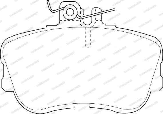 Wagner WBP21439A - Тормозные колодки, дисковые, комплект autosila-amz.com