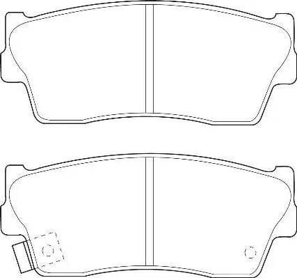 BENDIX HQ-2144A - Тормозные колодки, дисковые, комплект autosila-amz.com