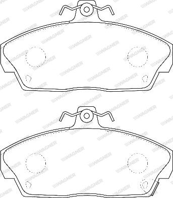 Wagner WBP21515A - Тормозные колодки, дисковые, комплект autosila-amz.com