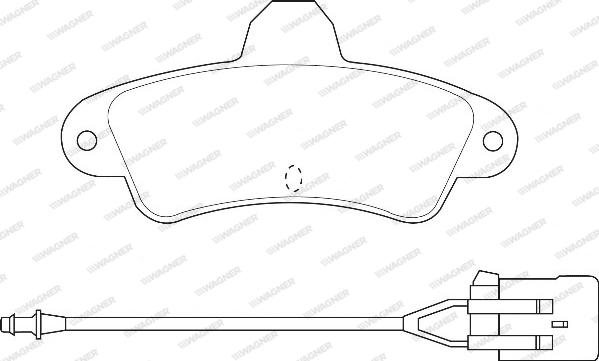 Wagner WBP21586A - Тормозные колодки, дисковые, комплект autosila-amz.com