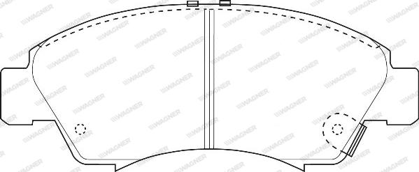 Wagner WBP21697A - Тормозные колодки, дисковые, комплект autosila-amz.com