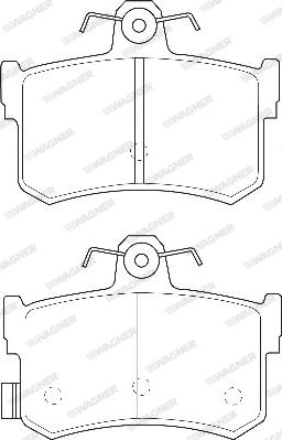 Wagner WBP21682A - Тормозные колодки, дисковые, комплект autosila-amz.com