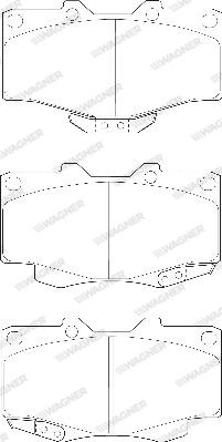 Wagner WBP21679A - Тормозные колодки, дисковые, комплект autosila-amz.com