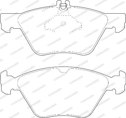 Wagner WBP21670A - Тормозные колодки, дисковые, комплект autosila-amz.com