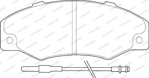 Wagner WBP21016A - Тормозные колодки, дисковые, комплект autosila-amz.com