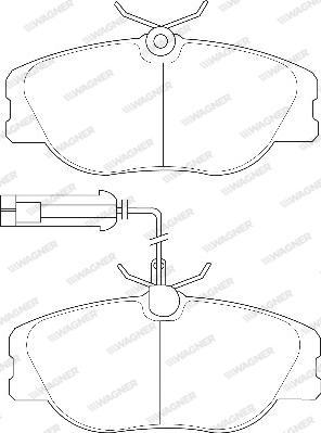 Wagner WBP21147A - Тормозные колодки, дисковые, комплект autosila-amz.com