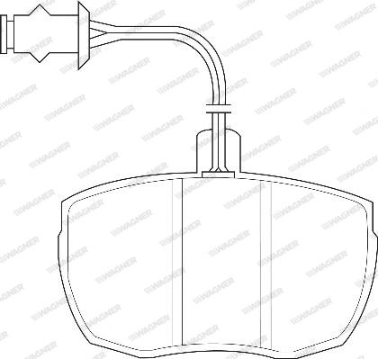 Wagner WBP21160A - Тормозные колодки, дисковые, комплект autosila-amz.com